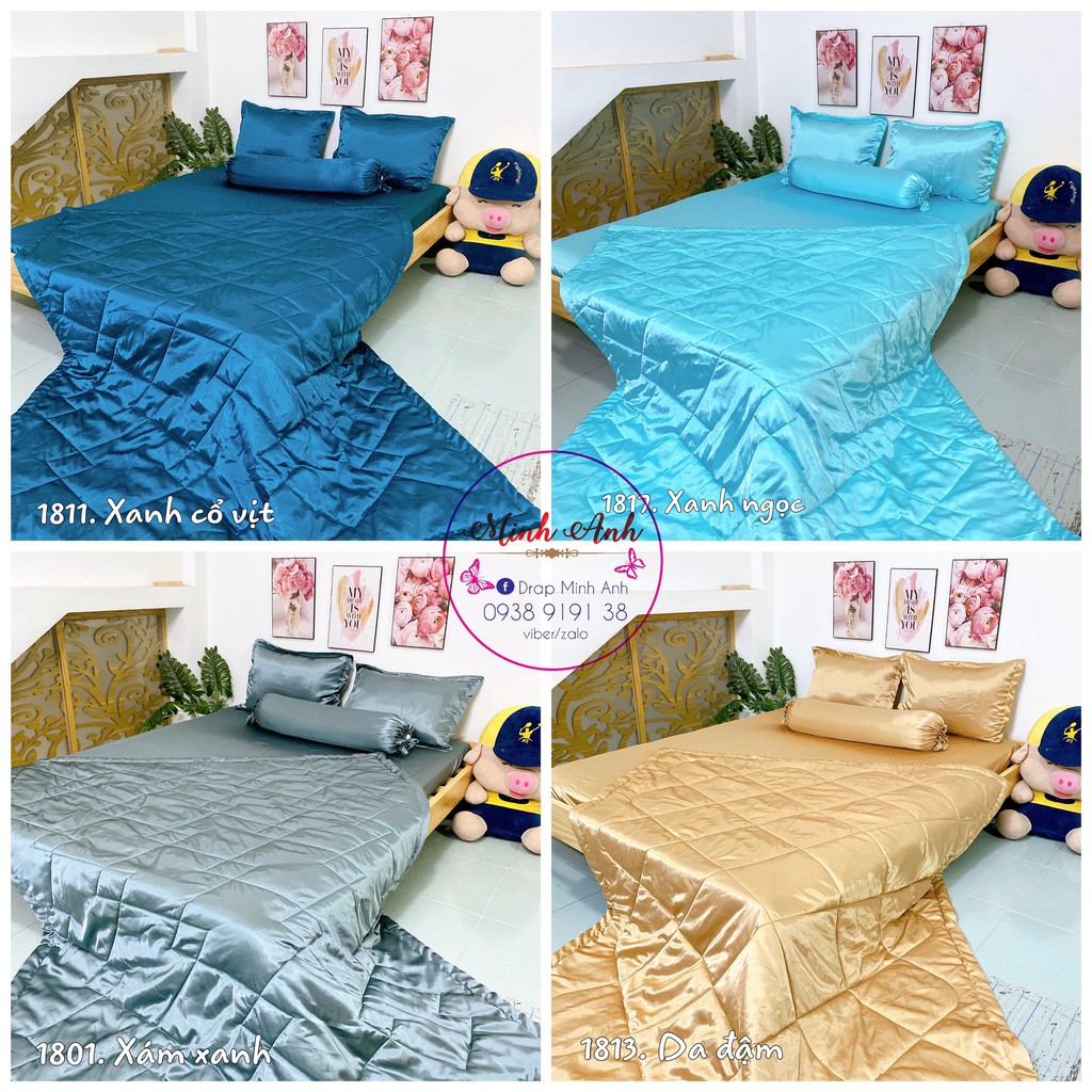 BỘ drap phi cao cấp KO NỐI VẢI (5 món)