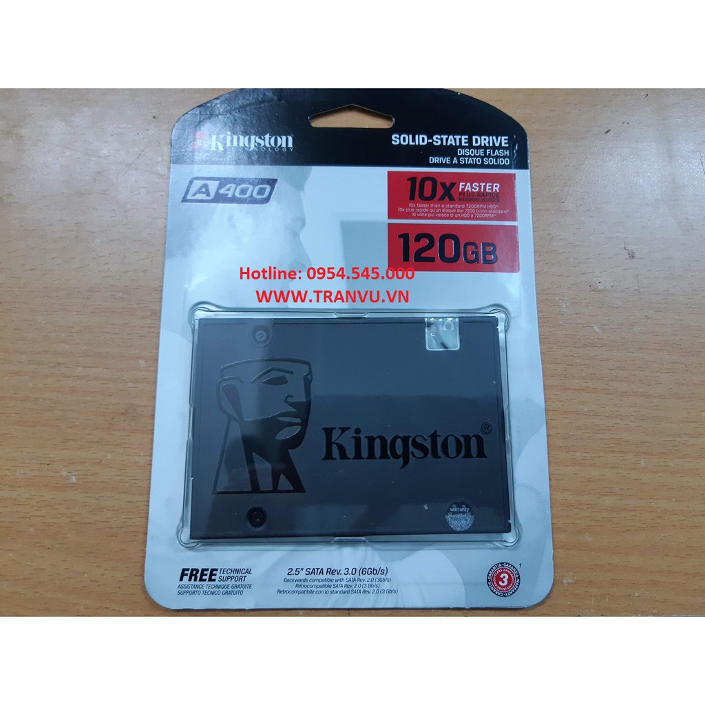 [ Giảm giá ] Ổ SSD Kingston 120G Sata 3 độ bền và tốc độ đọc ghi nhanh gấp 10 lần ổ thường | WebRaoVat - webraovat.net.vn
