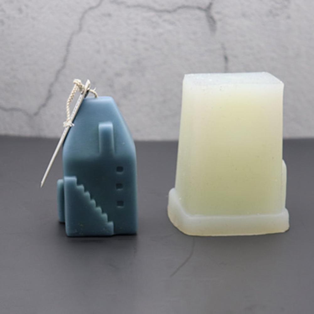 Khuôn Làm Nến Handmade Bằng Silicone Hình Ngôi Nhà Lâu Đài