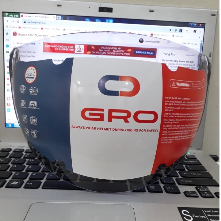 Kính mũ bảo hiểm 3/4, mũ bảo hiểm nửa đầu