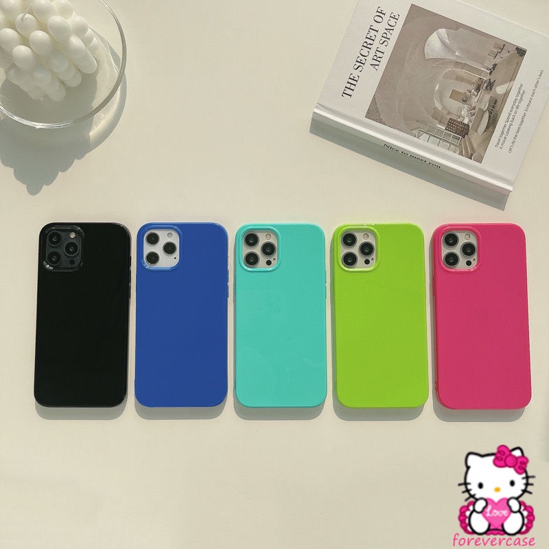 Ốp Điện Thoại Tpu Màu Kẹo Dạ Quang Cho Iphone 12 11 7 8 Plus 6 6s Plus 11pro 12pro Max X Xs Xr Xs Max Se 2020