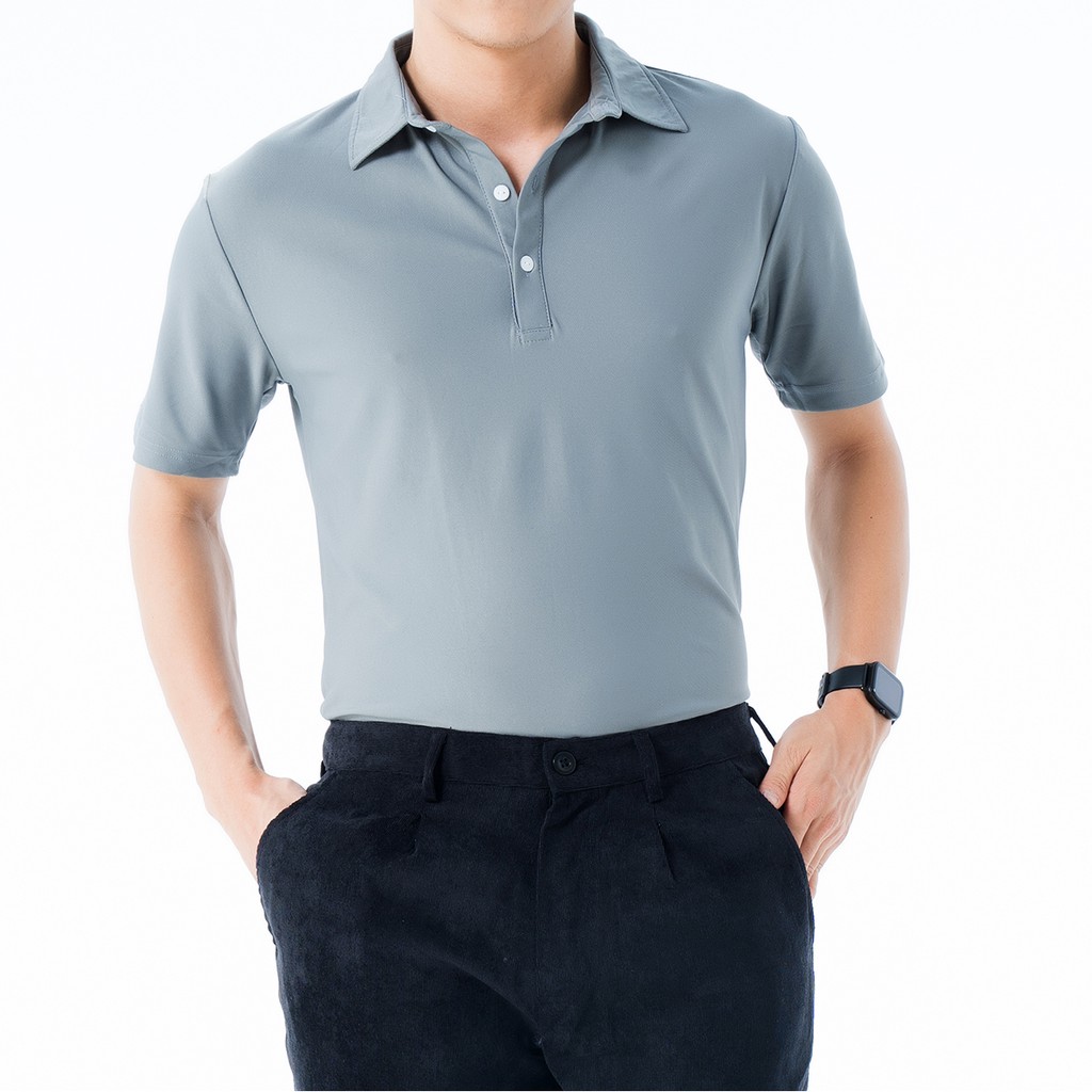 Áo Polo Nam Trơn Rough Vải Cotton Cá Sấu, Form Suông Basic | BigBuy360 - bigbuy360.vn