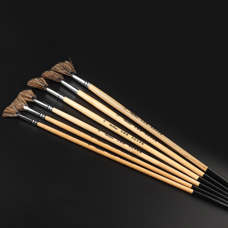 Bộ 6 Cọ Vẽ Tranh Chuyên Nghiệp Cho Người Mới Bắt Đầu