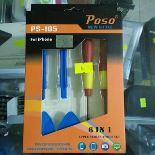 Bộ Vít Mở Iphone Poso Jk-I05 6 Trong 1 Tiện Lợi