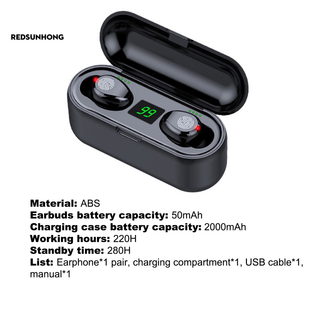 Tai Nghe Nhét Tai Bluetooth 5.0 Không Dây Âm Thanh Siêu Nhẹ Chất Lượng Cao