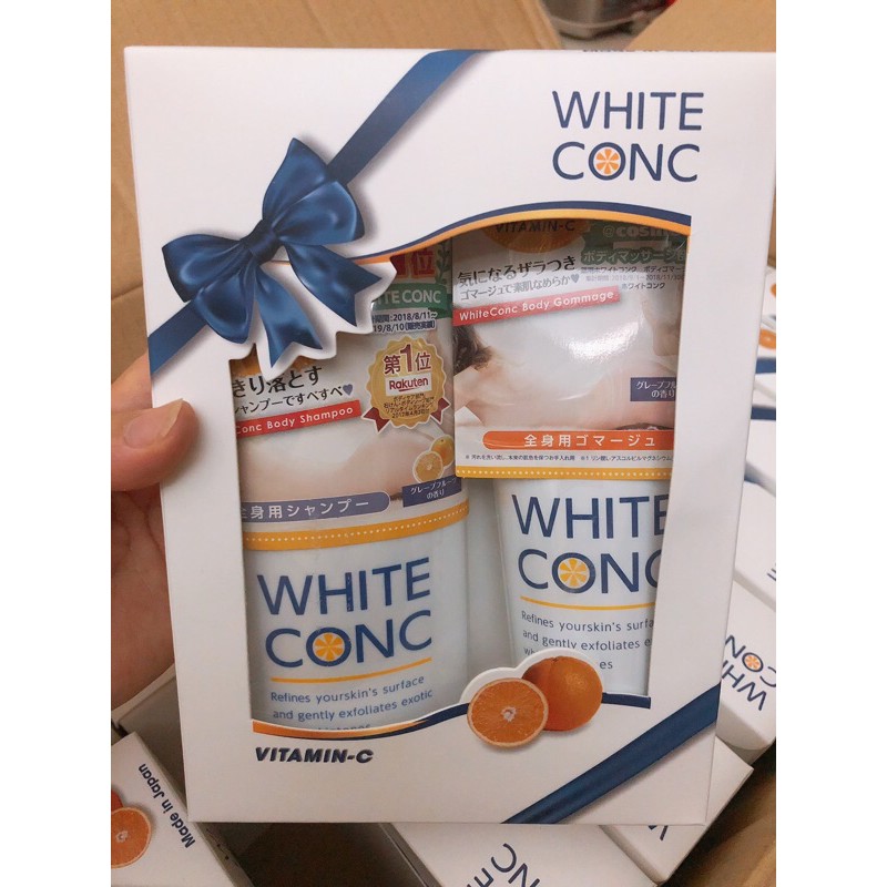 Set quà tặng dưỡng trắng da White Conc  Nhật bản