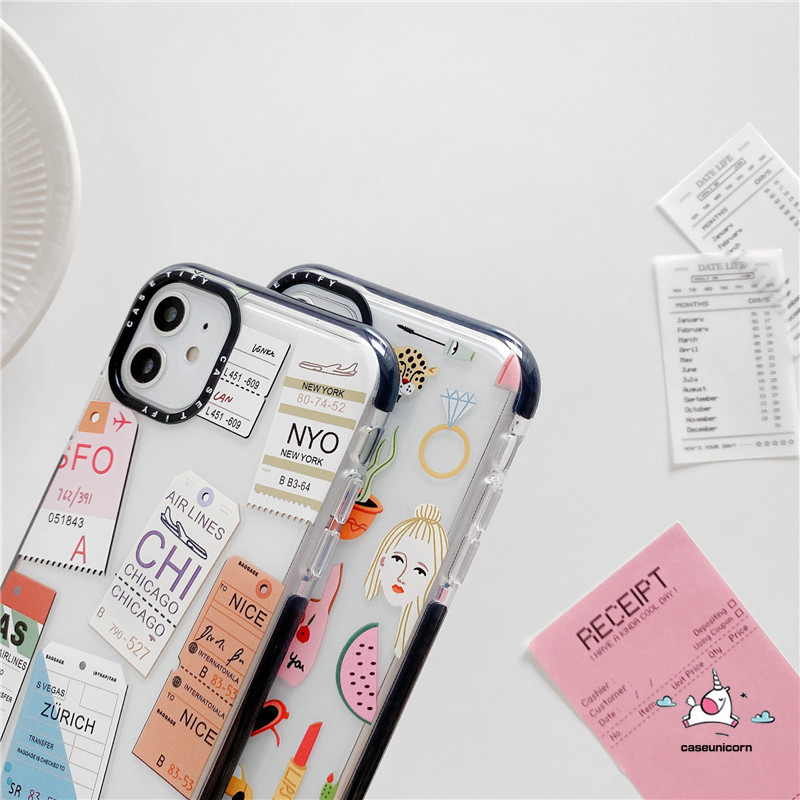 Ốp điện thoại in hình nhãn/vé máy bay dành cho iPhone 11 12 Pro Max 7plus 8plus 12 mini 7 8 6 6s Plus 12pro X XR XS MAX 11Pro Max SE | BigBuy360 - bigbuy360.vn