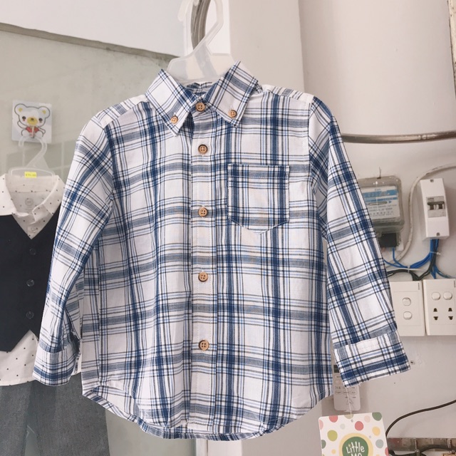 ÁO SƠ MI BÉ TRAI LITTLE 5 MÀU CỰC XỊN