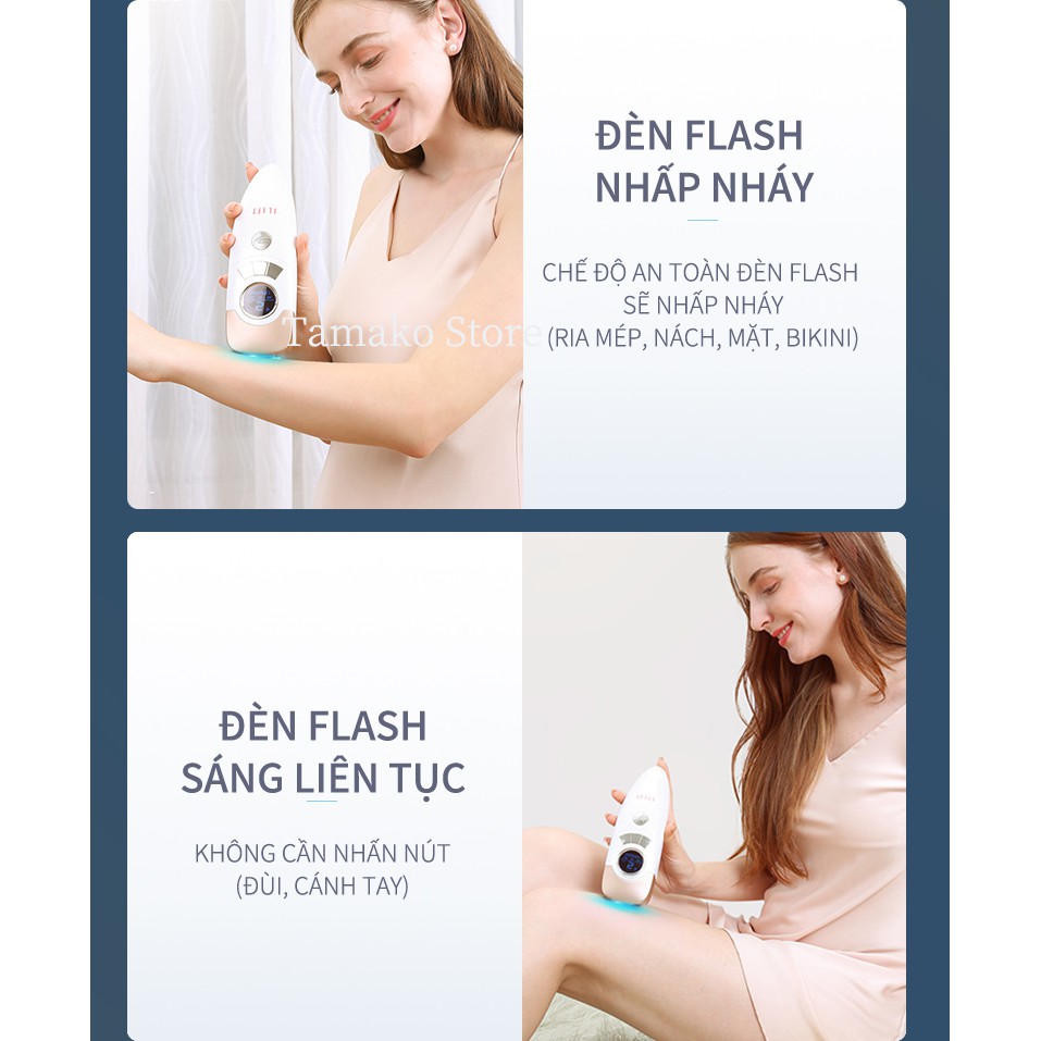 Máy wax lông ILIFT hiệu quả triệt lông vĩnh viễn, công nghệ Ice Flash băng lạnh không đau, ánh sáng xung tự động