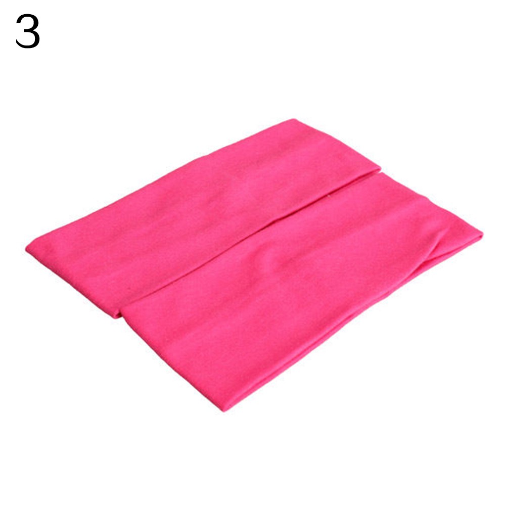 Set 2 băng đô bản to co giãn dành cho unisex tập yoga hoặc gym