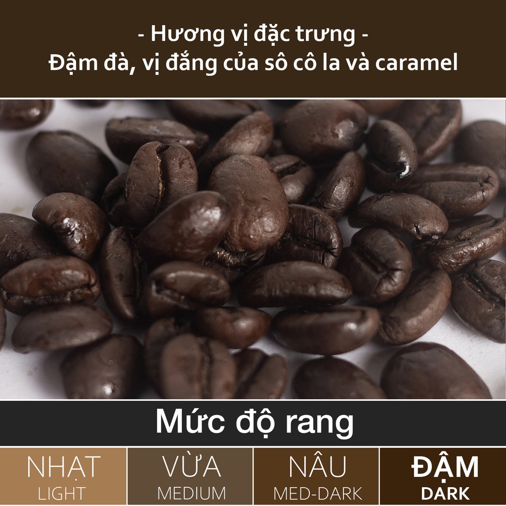 Cà phê Arabica rang đậm (dark) Simple Coffee - VIP specialty coffee