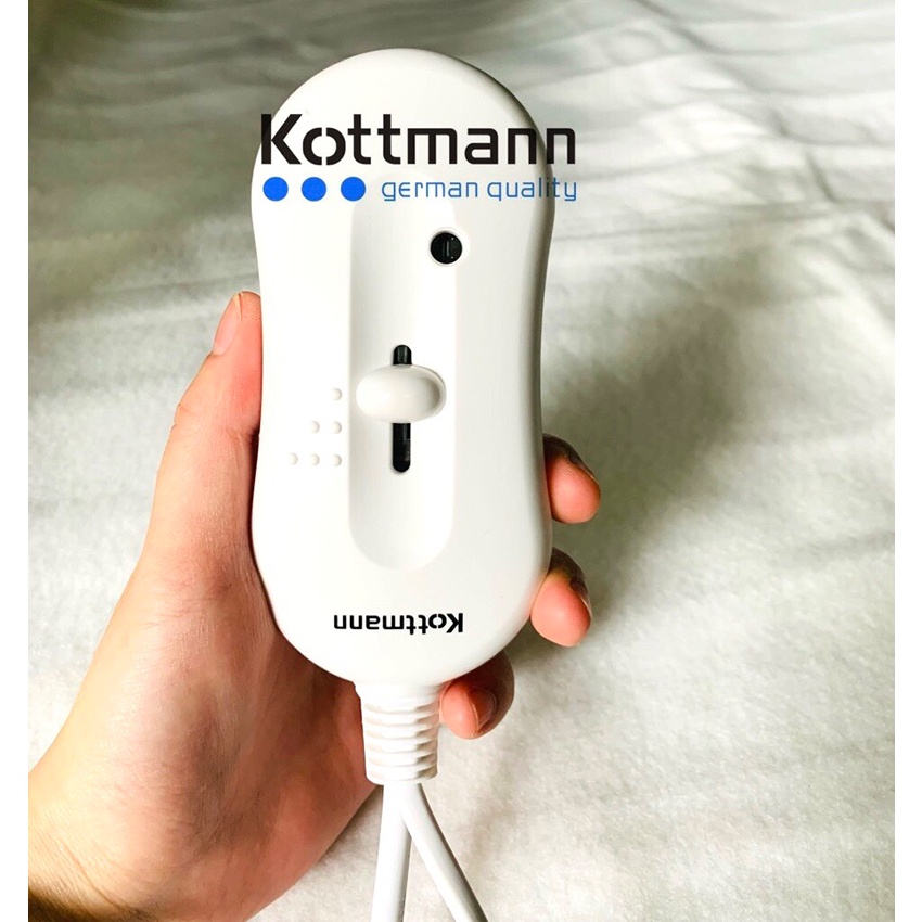Đệm sưởi điện Kottmann, Đệm sưởi cao cấp thương hiệu Đức công suất 130W, sấy đến nhiệt độ 45 Độ mã KOT130W