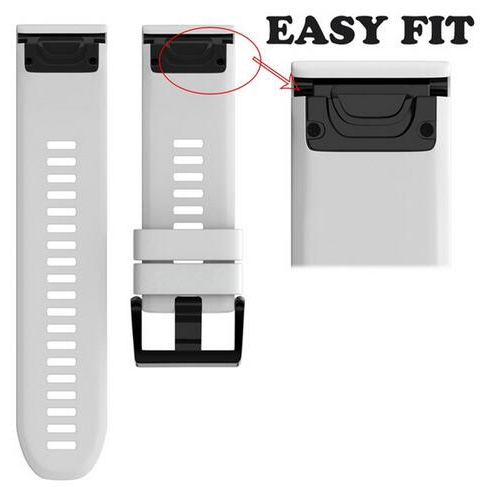 Dây đeo thay thế bằng silicon tháo nhanh cho Garmin Fenix 6 6X Pro 5 5X Plus 3HR Forerunner 945 Fenix6 Fenix5