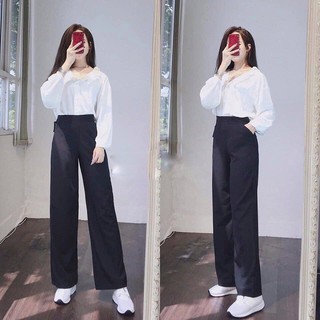 Quần ống rộng 🔥ⓕⓡⓔⓔⓢⓗⓘⓟ ⑤⓪ⓚ🔥 quần tây ống rộng hack dáng siêu đỉnh