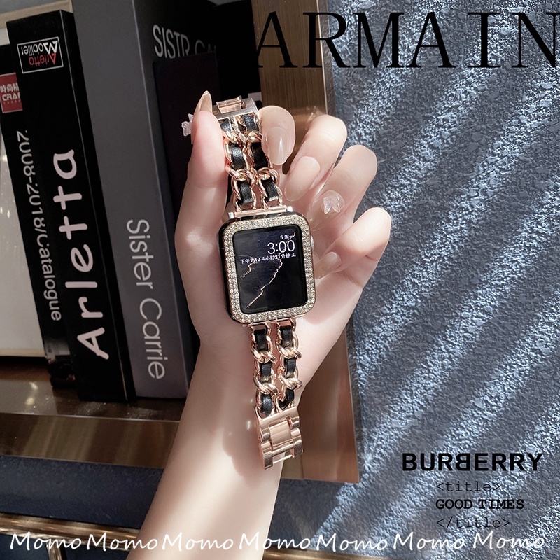 Dây Đeo Bằng Thép Không Gỉ Cao Cấp Cho Smart Watch Series 7 6 5 4 3 Band 41mm 45mm 42mm 40mm 44mm