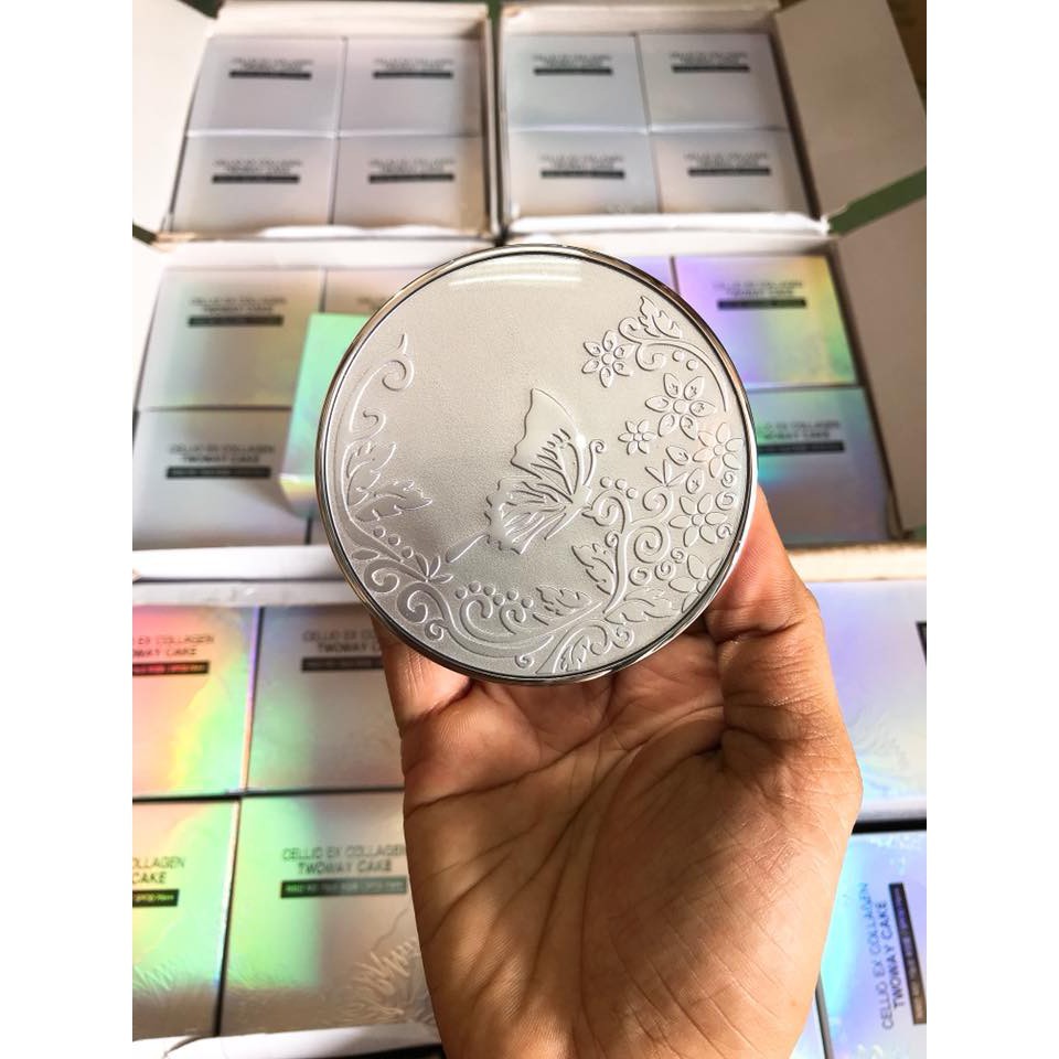 Phấn phủ siêu mịn chống nắng Cellio Ex Collagen twoway cake SPF 30 – Hàn Quốc - TẶNG KÈM 1 LÕI | BigBuy360 - bigbuy360.vn