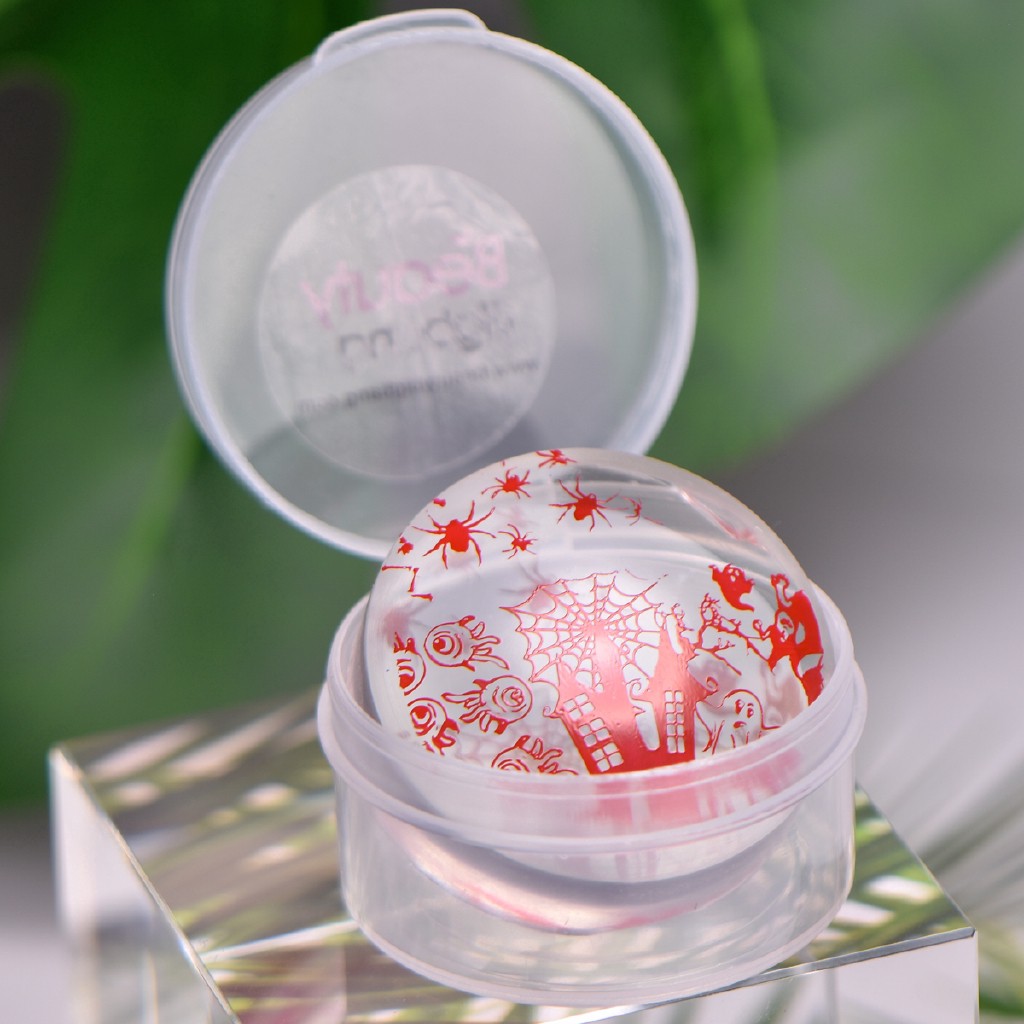 Khuôn silicon trong suốt in họa tiết trang trí móng tay nghệ thuật BEAUTYBIGBANG 2.8cm/3.8cm CEP