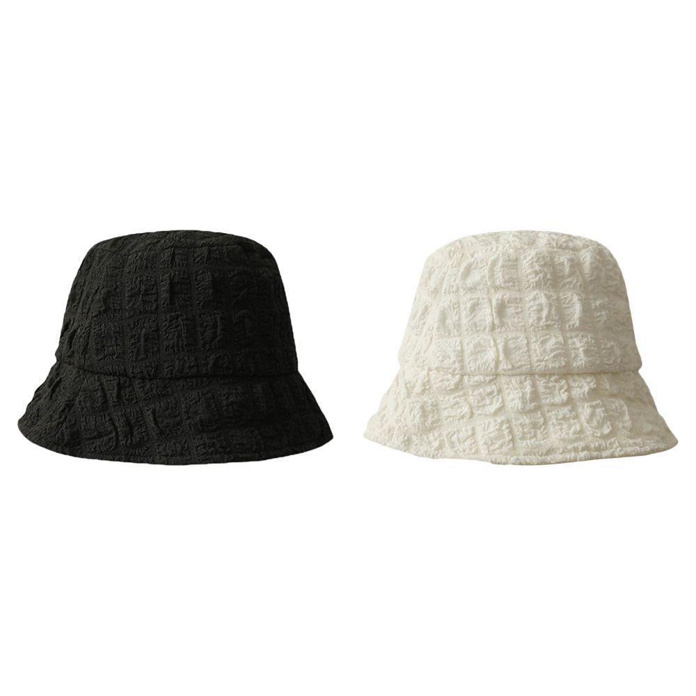 Nón Bucket Chất Cotton Màu Sắc Tinh Khiết Thiết Kế Unisex