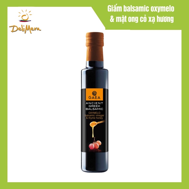 Giấm balsamic oxymelo & mật ong cỏ xạ hương nhãn hiệu Gaea 250ml