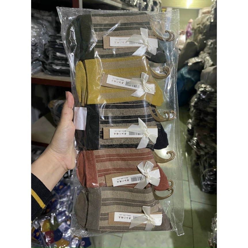 [COMBO 5 ĐÔI - 10 ĐÔI] Tất Vớ Nhún Cao Cổ Phong Cách Vintage Hàn Quốc chất len đẹp nhiều màu