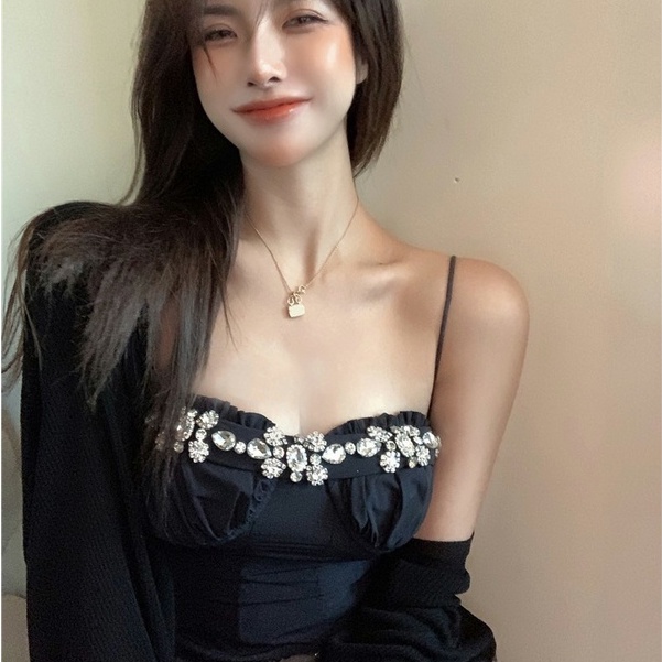 ÁO CROPTOP DÂY ĐÁ HOA (A2355)