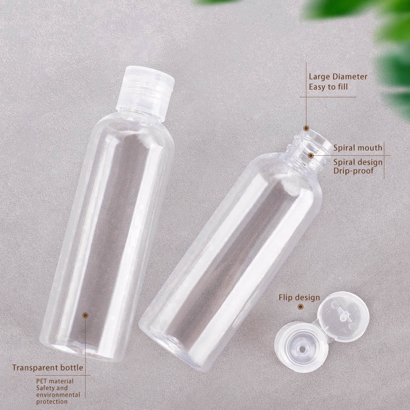 Chai Nhựa Trong Suốt 30ml / 50ml / 100ml Đựng Mỹ Phẩm Du Lịch Tiện Dụng