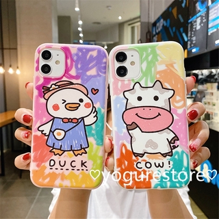 Ốp điện thoại hình bò sữa cho OPPO RENO A92S A92 A52 A91 A31 3 2F 2 A9 2020 A5 2020 K3 F1 A3S F9 F11