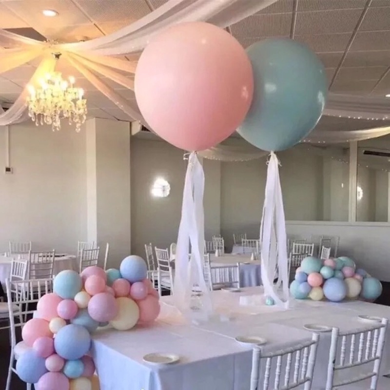 1 Bong Bóng 18 inch Màu Sắc Macaron Dùng Để Trang Trí Tiệc Cưới Sinh Nhật