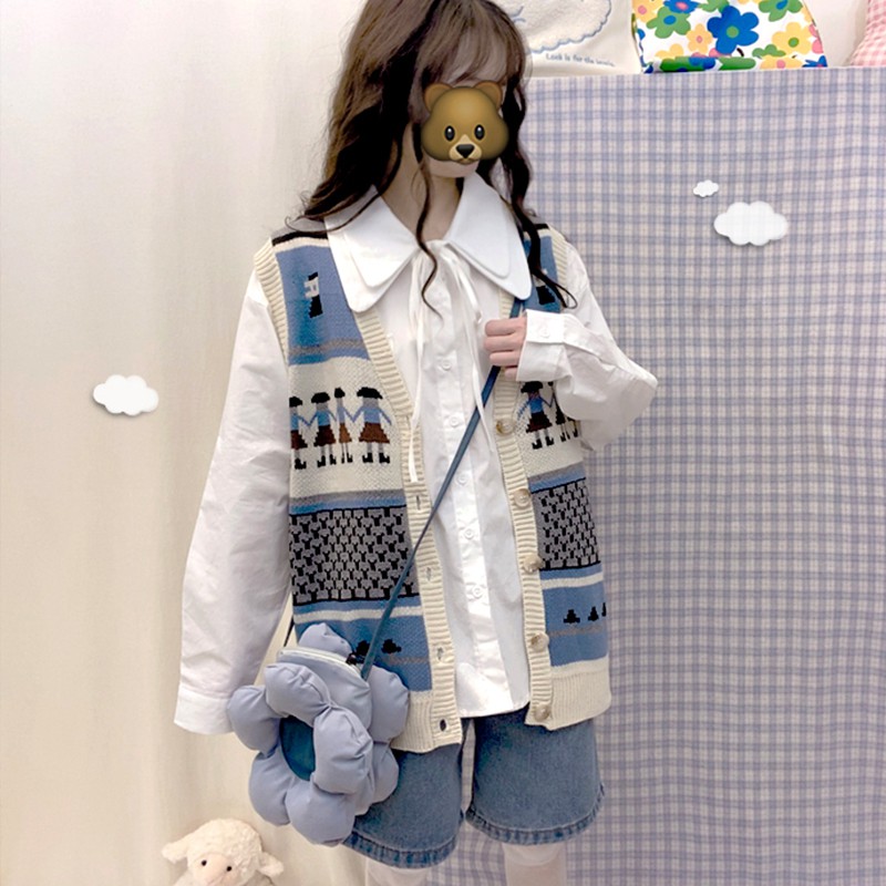 áo khoác len cổ rộng phong cách hoang dã phiên bản hàn quốc | BigBuy360 - bigbuy360.vn