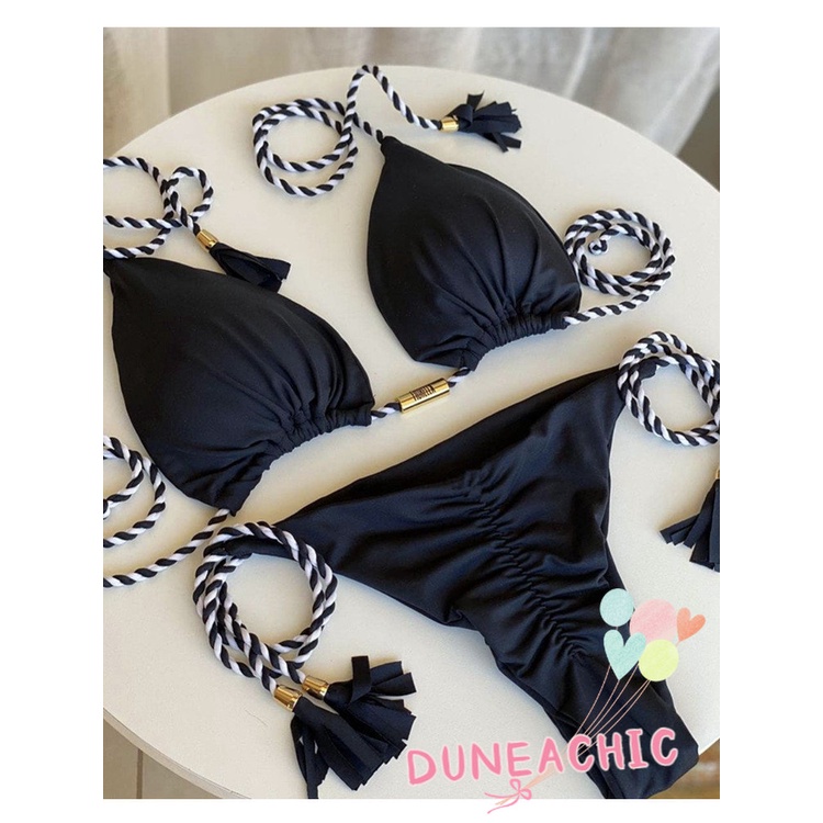 DUNEA Bộ bikini 2 mảnh Y0725 tua rua gợi cảm thời trang