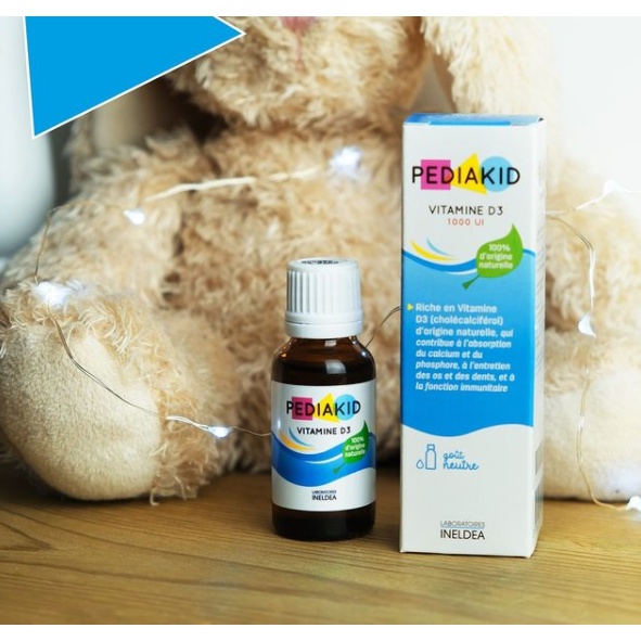 Pediakid Vitamin D3 _ Hỗ trợ hấp thu Canxi giúp phát triển chiều cao, hết vặn mình quấy khóc ở trẻ sơ sinh