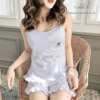 Bộ ngủ 2 dây cotton