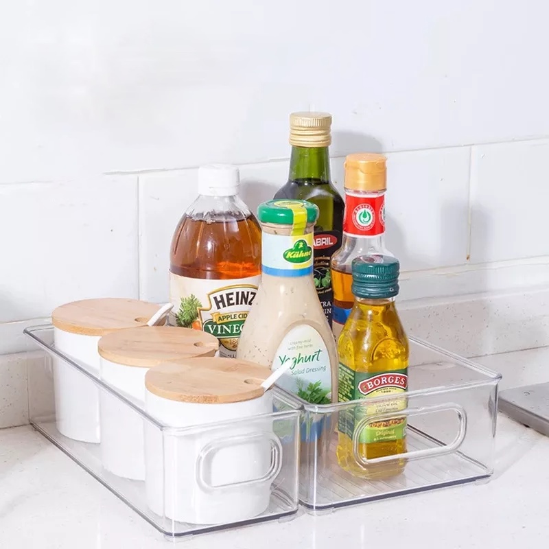 Hộp Nhựa Trong Suốt Đựng Đồ Tủ Lạnh Thiết Kế To Đựng Rau Củ Quả Dễ Dàng Chất Liệu Nhựa Chịu Lực Tốt Giá Tốt Có Tay Cầm