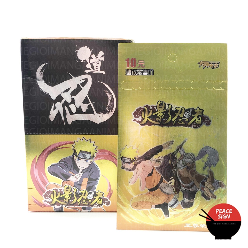 Set ảnh thẻ nhân phẩm Naruto Đại chiến làng lá 1 Pack anime chibi sưu tập độc đáo