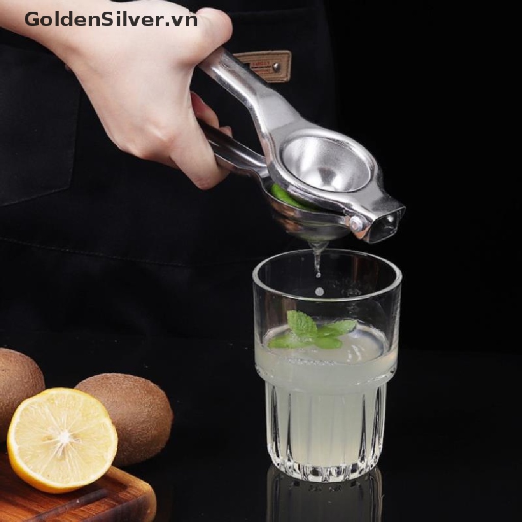 Dụng Cụ Ép Nước Cam / Chanh Bằng Thép Không Gỉ Màu Vàng Đồng