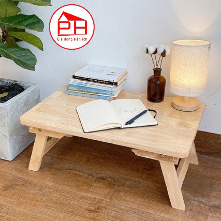 BÀN GỖ DẤP GỌN (60x40cm - Cao 26cm) Bàn gỗ gấp mini cho bé làm bàn học xếp gọn gỗ tự nhiên