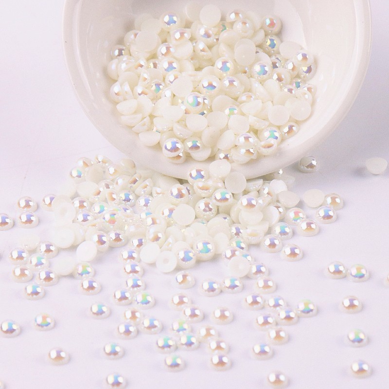 Set 3-14mm 30-1000 Hạt Ngọc Trai Nhựa ABS Dùng Làm Trang Sức DIY