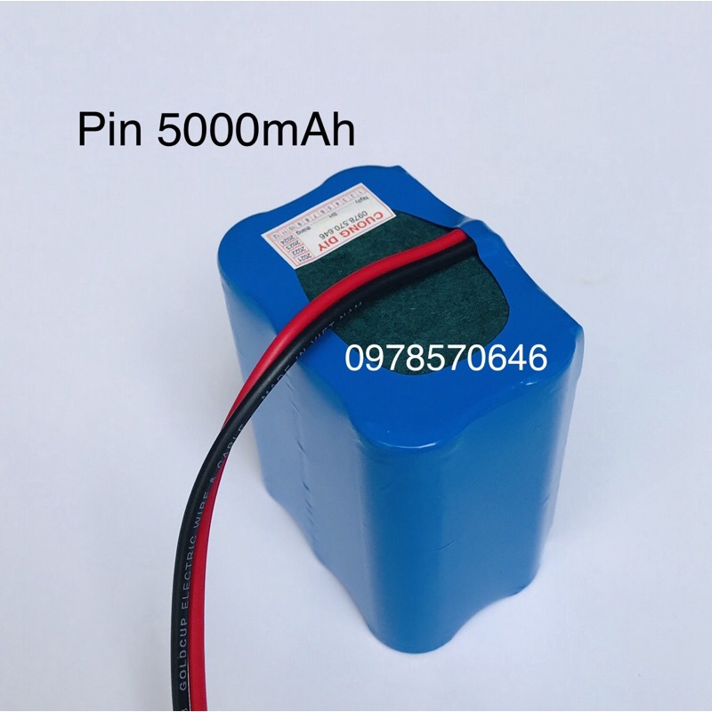 Pin 3S -12V Li-ion 18650 dung lượng (6000mAh), Pin mới 100%