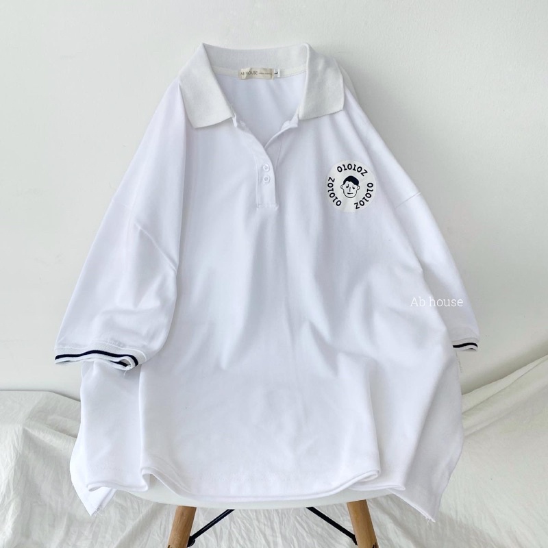 Áo POLO ZOTOTO Form Rộng Vải Cá Sấu Unisex (Ảnh thật/Có Sẵn)