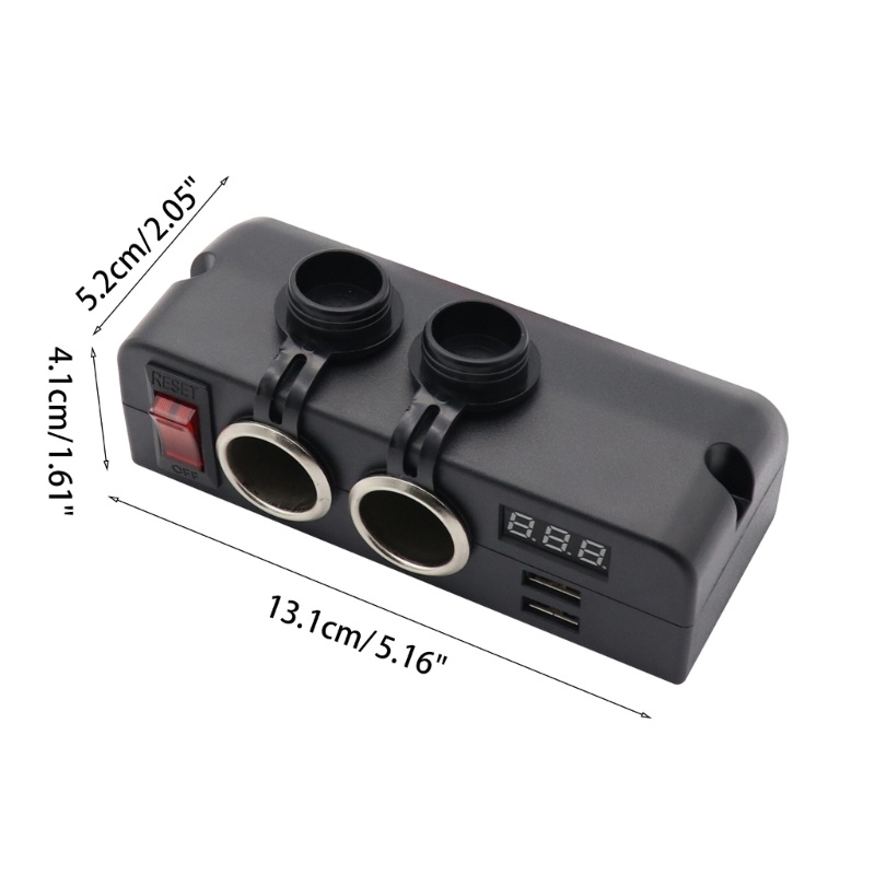 Ổ Cắm Điện Hai Cổng USB 12V 24V Cho Xe Hơi / Tàu Thuyền