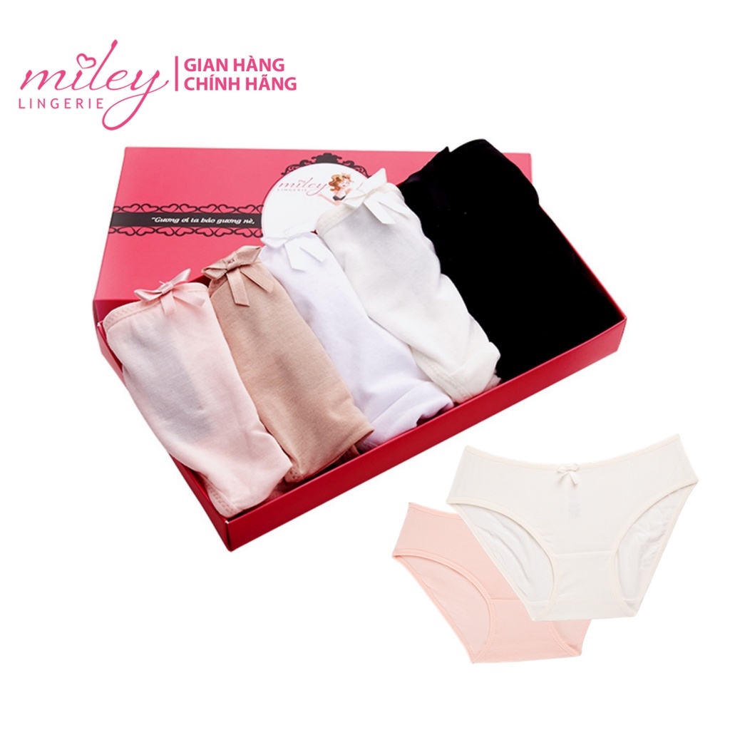 Combo 5 Quần Lót Modal Bikini Hộp Quà Tặng Miley Lingerie- BCS04 - Màu Ngẫu Nhiên