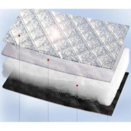 Tấm che nắng kính lái ô tô 3 lớp tráng bạc