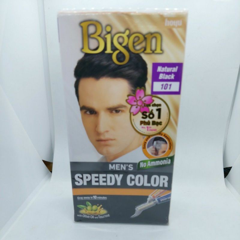 Thuốc Nhuộm Tóc Màu Đen Bigen Men's Speedy Color Phủ Bạc (101)