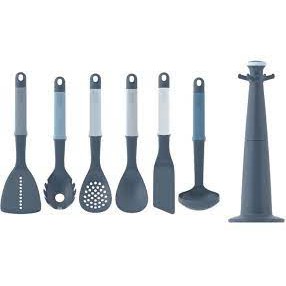 Bộ dụng cụ nhà bếp 7 món Joseph Joseph chất liệu silicone dùng được cho chảo chống dính mẫu tối màu