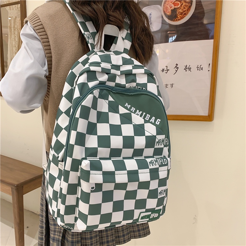Balo đi học PRETTYZYS sức chứa lớn 15.6 inch thời trang Hàn Quốc 2021 dành cho bạn gái tuổi teen