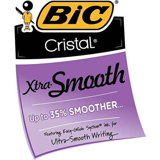 Bút Bi BIC Cristal Xtra Smooth Stic, 1.0 mm, 10 Cây