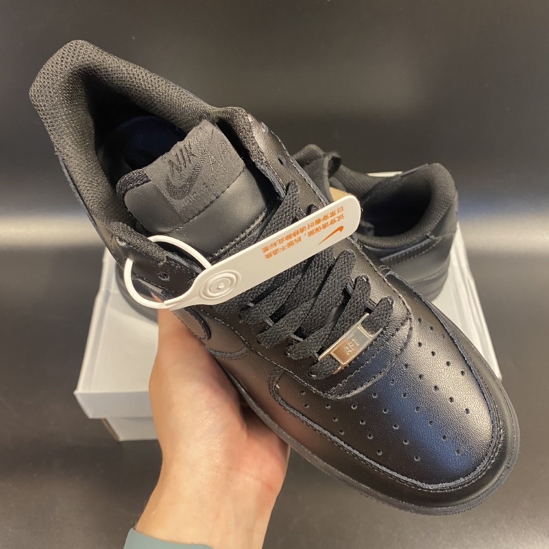 Giày Sneaker AF.1 Full Đen LikeAut.h Tặng kèm cattong bảo vệ, tất - Hàng Trung CC