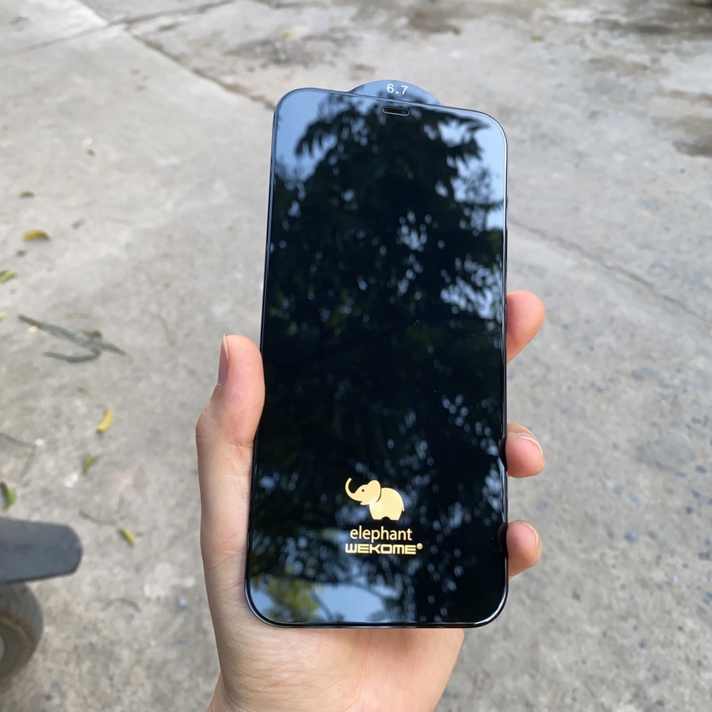 [Hàng Chính Hãng] Kính Cường lực cao cấp WK 018 Con voi 6D siêu cứng bóng Iphone X/Xs/Xr/Xsmax/11/12/13/14/Pro/Max