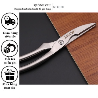 Kéo cắt Gà, Vịt... 100% Inox Scissors Japan -KÉO CẮT THỊT GÀ INOX ĐA NĂNG