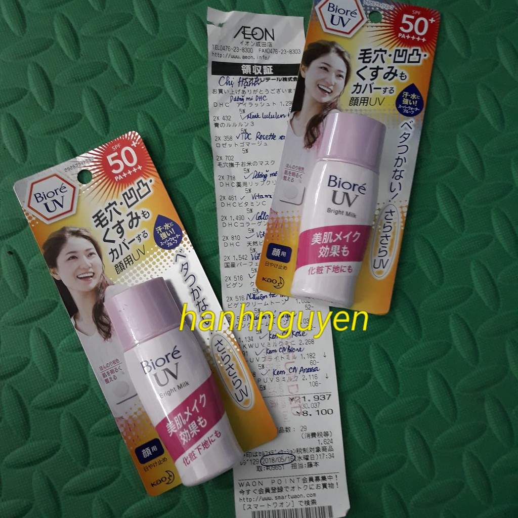 KEM CHỐNG NẮNG BIORE HỒNG